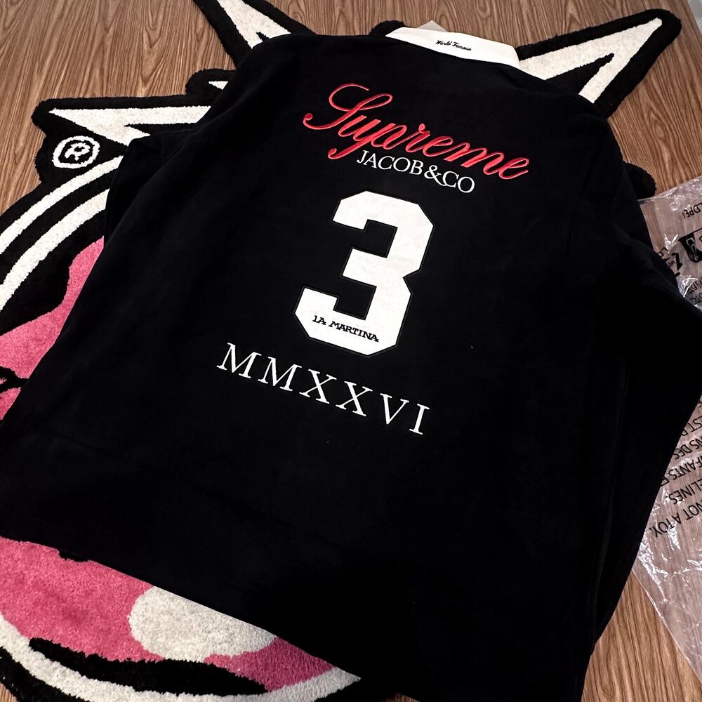 Supreme La Martina Rugby Black Jacob Co – Medium – Brand New in Bag - Picture 5 of 13